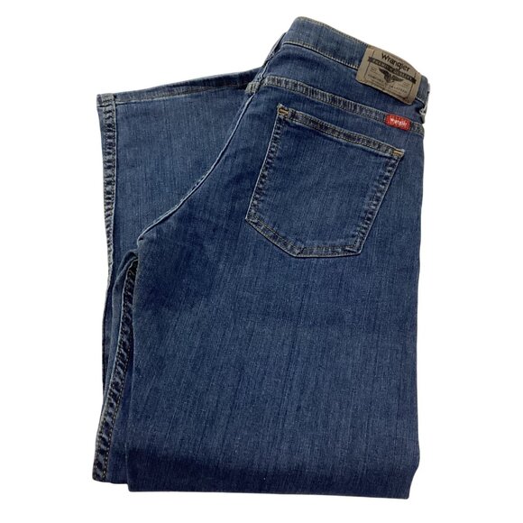 Wrangler Boy's Five Star Premium Denim Jeans Straight Stretch Size 14 Husky New - Picture 4 of 4